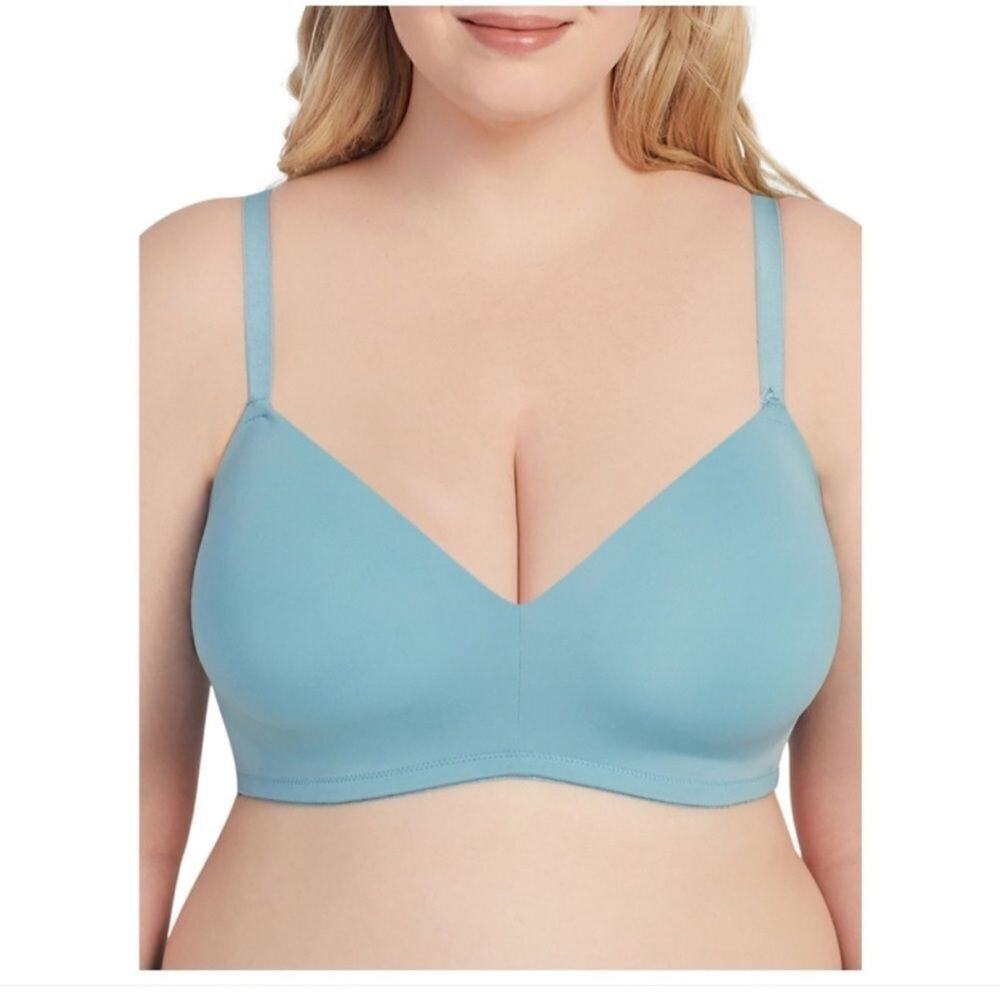 Kindly yours Women's Sustainable Wireless T-shirt Bra blue 34C